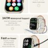 Parsonver Smart Watch, Alexa Bulit-in, GPS, Bluetooth Calling, 30M Waterproof Fitness Tracker, 2Pack