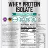 NOW Foods Sports Nutrition, Whey Protein Isolate, 25 g With BCAAs, Unflavored Powder, 10-Pound