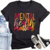 Mental Health Awareness Shirt Women Be Kind Tshirt Kindness Inspirational Tee Tops