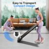 Walking Pad Treadmills for Home Office, Under Desk Walk Mat with APP and Remote Control, 3 in 1 Portable Exercise Equipment, Compact Jogging Running Machine for Small Space, 300 Lbs Capacity