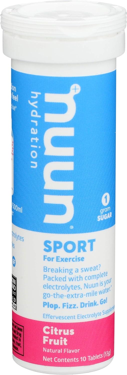 Nuun BEV TUBE TB, blue, Citrus Fruit, 10 Count