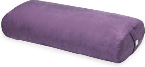 Gaiam Yoga Bolster - Long, Rectangular Meditation Pillow - Supportive Cushion for Restorative Yoga and Sitting on the Floor - Built-In Carrying Handle - Machine Washable Cover'