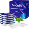 MySmile 7 Treatments Prefilled Teeth Whitening Trays Kit with12% Hydrogen Peroxide Teeth whitening Gel for Sensitive Teeth, Fast-Result Vegan Teeth Whitener Tooth Stain Remover, Mint Flavor