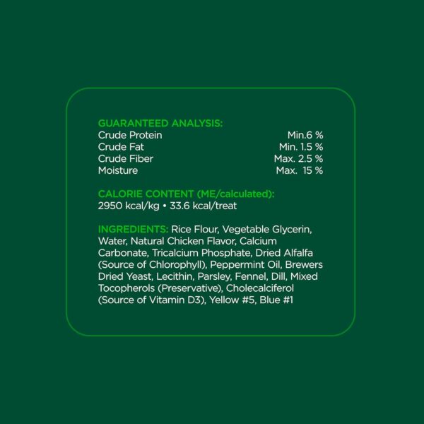 Minties Dental Chews for Dogs, 40 Count, Vet-Recommended Mint-Flavored Dental Treats for Tiny/Small Dogs 5-24 lbs, Dental Bones Clean Teeth, Fight Bad Breath, and Removes Plaque and Tartar