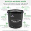 Wipex Gym Wipes Fitness Equipment Wipes, Plant-Based Cloth - Lemongrass, Eucalyptus and Vinegar Wipes to Clean Surfaces, Safe Yoga Mat Cleaner Wipes, All Purpose Gym Cleaner, 400 Count