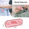 Flosser Dispenser Dental Floss Case Travel Floss Professional Toothpicks Sticks with Travel Case Superfine Floss Picks Dental Picks for Teeth Cleaning