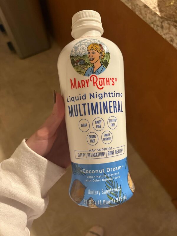 MaryRuth Organics Liquid Nighttime Multimineral Sleep Supplement | Sugar Free | Calm Magnesium Citrate| Calcium Magnesium Zinc | Available in 4 Flavors | Vegan | Gluten Free | 32 Servings