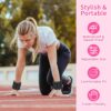 Pilates Wrist ＆ Ankle Weights for Women 1 Pair (1lb/2lb/4lb) Adjustable Wrist Weights to Increase Training Intensity, Yoga Pilates, Dance Ballet, Walking, Running