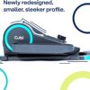 Cubii GO - Under Desk Elliptical Bike Pedal Exerciser, with LCD Fitness Tracker Screen, Adjustable Resistance, Work from Home Fitness, Built-in Wheels and Portable Expanding Handle
