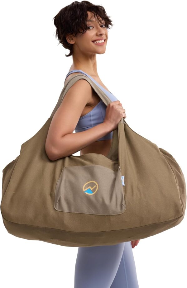 JoYnWell Large Yoga Mat Bag Carrier for men and Women - Stylish Tote with 4 Pockets, Durable Yoga Bolster Fits All your Stuff Light-weight and Easy-to-Carry, 30”