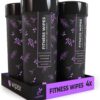 Wipex Natural Fitness Equipment Wipes, 75 Lavender & Vinegar Wipes, Yoga Mat Cleaner, Gym Wipes for Equipment, Bulk Gym Wipes for Everyday Use, 75 Count (Pack of 4)