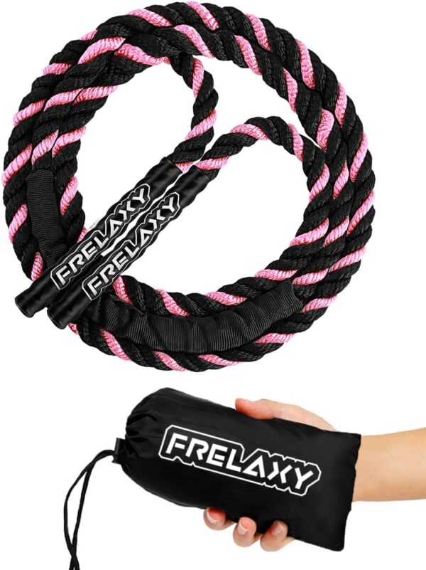 71w-P6E0PcL._AC_SL1500_.jpg Jump Rope 1LB, Weighted Jump Rope for beginners, Heavy Jump Ropes for Fitness, Total Body Workouts, Weight Loss, Strength Training, Compact Skipping Rope for Home Gym Workout Equipment