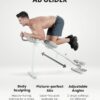 WONDER CORE Pro Max Workout Equipment Home Gym, 4-in-1 Exercise Equipment: Rowing Machine, Leg Press Machine, Ab Glider Machine, Roman Chair, Fitness Equipment for Abdominal & Core Strength Training