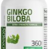 Bronson Ginkgo Biloba Extra Strength Supports Brain Function & Memory Support, 360 Vegetarian Capsules