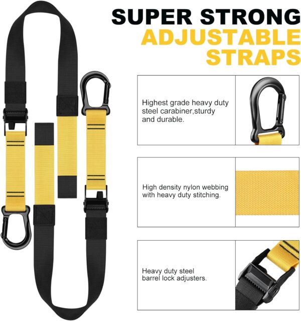 71w99xPtFSL._AC_SL1500_.jpg Home Resistance Training Kit, Extension Strap Door Anchors,Powerlifting Strength Workout Straps Full Body Complete Home Gym Body Core Exercise