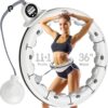 30/12 Knots Weighted Hula Hoop for Kids & Adults Weight Loss, Detachable & Size Adjustable Infinity Hoop Plus Size, Home Outdoors Fitness Exercise, Abdominal Toner