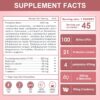 NATURE TARGET Probiotics-for-Women Prebiotics-and-Probiotics-Powder, 100-Billion-CFUs 45-Day-Supply, Women's-Probiotic with D-Mannose and Cranberry for Urinary Tract/Gut/Digestive Health