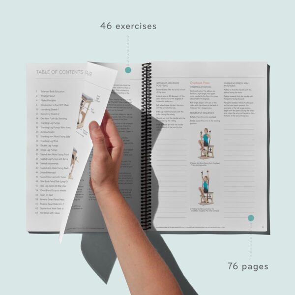 Balanced Body Exo Chair Guide, Pilates Exo Chair Guide for Workout Equipment, Exercise Manual for Home Gym or Studio Use