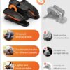 Under Desk Elliptical Machine, Ellipse Leg Exerciser as Seen on Tv for Seniors Adults with 12 Adjustable Speed, Quiet & Portable Seated Pedal Exerciser with Remote Control & Non-Slip Foot Straps