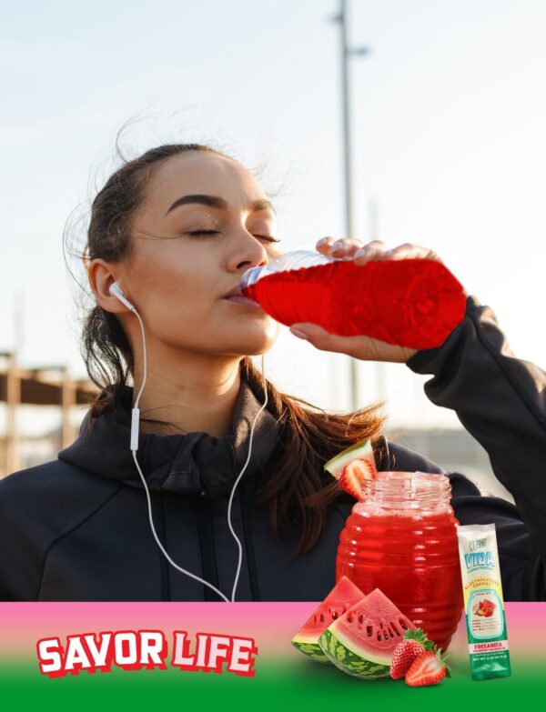 Hydration + Energy Sugar-Free Powder Packets |Electrolyte Agua Fresca Drink Mix, Caffeine & Theanine |Hibiscus, Horchata, Strawberry Watermelon |15 Single Serve Sticks |Low Calorie