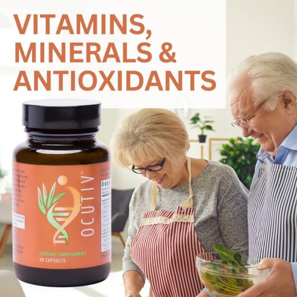 Youngevity Ocutiv™ - Eye Vitamin & Mineral Supplement - Contains Vitamin A, C, E, Zinc, Bilberry, Lutein, Lycopene, Zeaxanthin, Astaxanthin - 30 Capsules