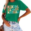 Mental Health Matters Shirt for Women Be Kind Shirt Therapist Shirt Positive Short Sleeve Psychologist Tee Tops