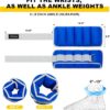 Adjustable Ankle Weights for Women Men 1 Pair 2 4 6 8 10 LBS Leg Weights Hand Arm Wrist Weights with Removable Weight, 1-5 LB Each Ankle Strength Training Weight for Physical Therapy Gym Fitness Walking Running