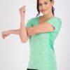 Real Essentials 5 Pack: Women's Dry Fit Tech Stretch Short-Sleeve Crew Neck Athletic T-Shirt (Available in Plus Size)