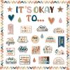 Mental Health Posters It's Okay to Boho Bulletin Board Set Therapy Offices Decor Inspirational Positive Affirmations Accents Psychology Wall Art for School Office Home Classroom Decoration Supply