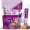 Electrolytes Powder Packets - Sugar Free, Naturally Flavored, 10 Electrolyte & Vitamins Electrolyte Drink Mix - Passion Fruit Flavors, Keto Friendly, Vegan, Non- GMO, 18 Packets