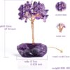 Handcrafted Amethyst Crystal Tree for Positive Energy, Elegant Home Decor,Natural Healing Gemstone Bonsai Tree, Perfect for Meditation, Reiki, and Feng Shui Ideal Gift for Birthdays, Anniversaries