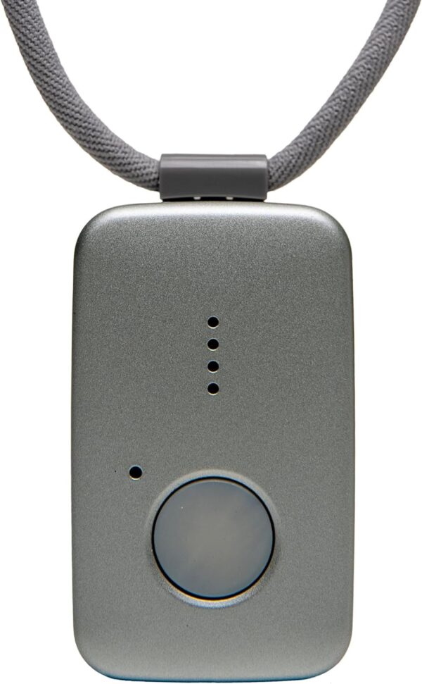 Medical Guardian MGMini – Medical Alert Necklace Systems for Seniors- Fast, Reliable Water-Resistant Panic Button, 4G GPS Tracker with 24/7 Emergency Operator Care -Includes Step Tracking (Silver)