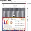 iBayam Journal Planner Pens Colored Pens, Office School Supplies, Fine Point Fineliner Drawing Art Markers for Bullet Journaling Scrapbooking Notebook Writing Note Taking Calendar Stationary, 18-Color