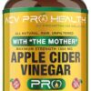 2-Pack ACV Pro Apple Cider Vinegar Capsules Certified Organic with Mother ACV Pills Detox Cleanse Acid Reflux Relief Support Supplement Ginger Root Cayenne Pepper Powder