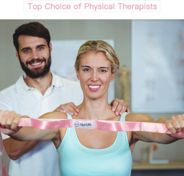 Stretching Strap Yoga Strap for Physical Therapy,10 Loops Yoga Straps for Stretching,Non-Elastic Stretch Strap for Pilates, Flexibility, Exercise, Stretch Band Women Men