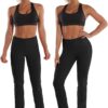 BUBBLELIME 29"/31"/33"/35"/37" Women's High Waist Straight Leg Yoga Pants Tummy Control Workout Pants with Pockets