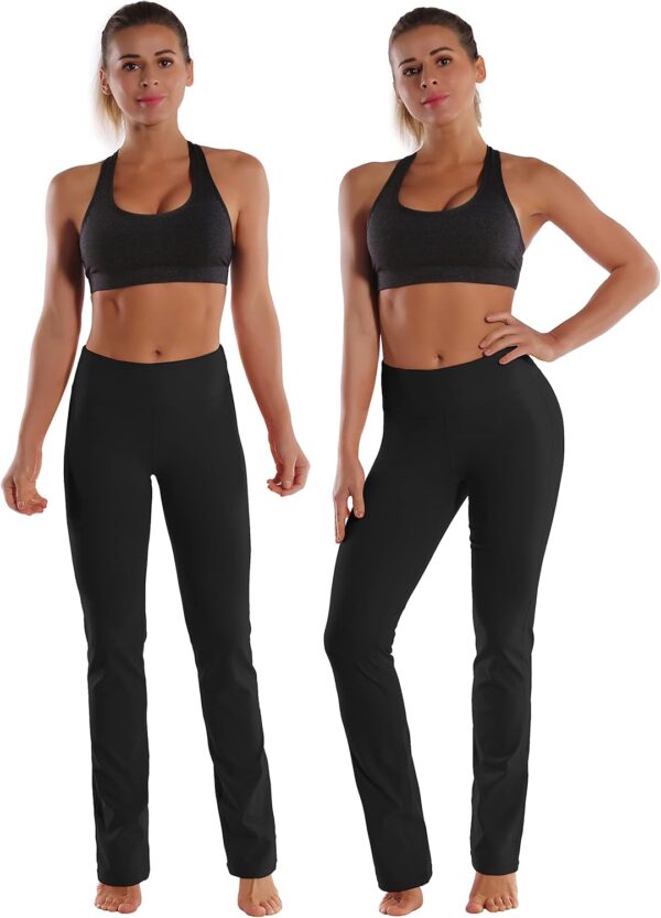 BUBBLELIME 29"/31"/33"/35"/37" Women's High Waist Straight Leg Yoga Pants Tummy Control Workout Pants with Pockets