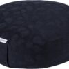 Meditation Cushion, Comfortable Meditation Pillow With Peacock Feather Jacquard Cover. Buckwheat Hull Filled Zafu Floor Pillow 16 * 16 * 5 in