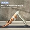 AURUZA Grip Socks for Women Men Pilates Grip Socks Non Slip Yoga Sock with Grips for Barre Barefoot Hospital Grippy Sock