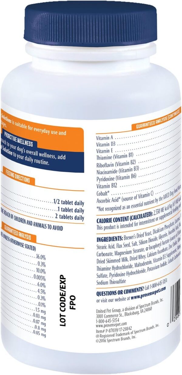 ProSense Vitamin Solutions 90 Count, Chewable Tablets for Dogs, Helps Support Overall Wellness (P-87039)