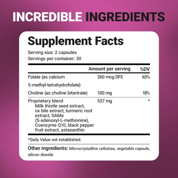 Dr. Berg Liver Cleanse Detox Capsules w/Unique Blend of Milk Thistle, Ox Bile & Folate - Liver Supplement Includes Turmeric, Black Pepper & Choline - 60 Capsules