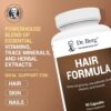 Dr. Berg All-in-One Vitamins for Hair, Skin, & Nails - Advanced Formula with Biotin, Saw Palmetto, DHT Blocker, & Trace Minerals - 90 Veg Capsules