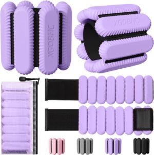 Ankle Weights Set of 2, Adjustable Wrist & Ankle Weights for Women Men Kids, Strength Training Wearable Leg Arm Weight for Yoga, Dance, Ballet, Running, Swimming, Gym