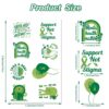 Mental Health Awareness Items Temporary Tattoos - 24 Sheet Green Support Encouragement Self-Motivation Tattoo Stickers, Ideal for Therapists Parents Educators to Spread Positive Vibes