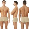 Mens Silky Underwear Short Leg Boxer Briefs Pack Health to Wear