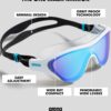 ARENA Unisex Adult The One Swim Mask Fitness Swimming Goggles Men and Women Large Fit Polycarbonate Mirror/Non-Mirror Lens