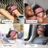 TOPOINT Sleep Mask with Bluetooth Headphones, Breathable Silk Eye Mask for Sleeping Men Women, Bluetooth Sleep Mask Blackout with Speakers, Microphone Handsfree, USB C for Travel Meditation Gifts