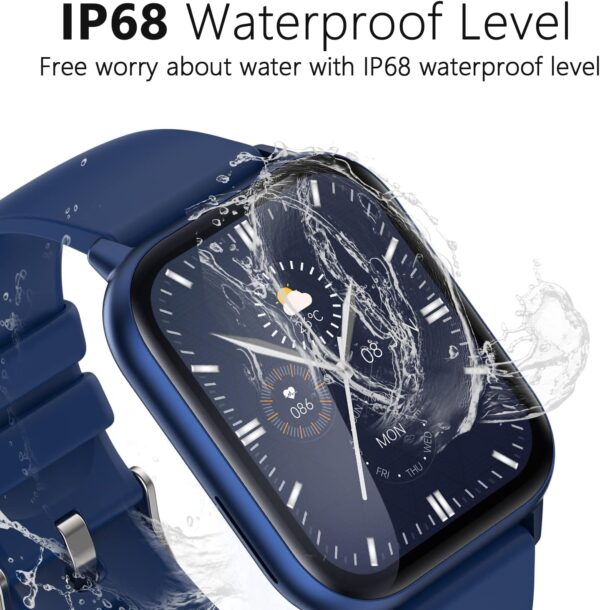 Smart Watch (Answer/Make Call), 1.9" Smartwatch Fitness Tracker for Android and iOS Phones with Heart Rate Sleep Tracking, Multi Sport Modes, Blood Oxygen, Ai Voice Control,Fitness Watch for Women Men