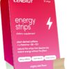 ZENERGY Energy Oral Strips - Mint Flavor | 40mg Caffeine + 30mg L-Theanine + 100% Vitamin B6 & B12 | 0 Sugar, 0 Calories, 0 Gluten, 0 Aspartame, Vegan, Plant-Based, Instant Action | 1 Tin = 30 Strips