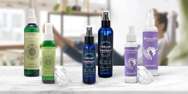 Clary Sage & Lavender Scented Aromatherapy Spray for Aura Cleansing - Energy Clearing Mist for Spiritual Protection, Meditation, Manifestation, and Positive Vibes. AHH Blend. 8oz 2pk